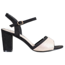 Filippo High Heeled Sandals black yellow
