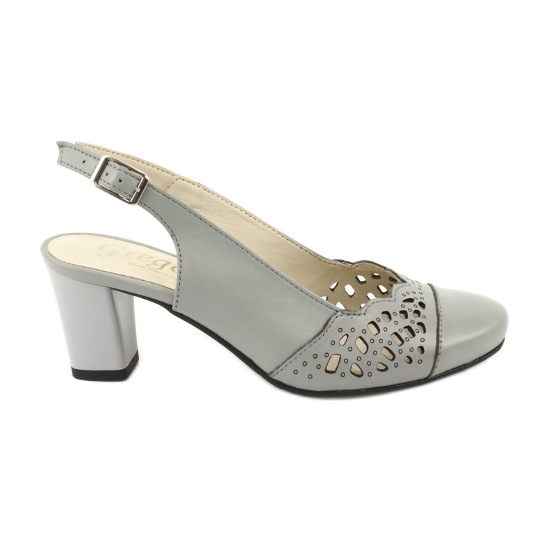 Openwork Sandals for women Gregors 771 gray grey