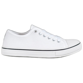 SHELOVET Classic tied Sneakers white