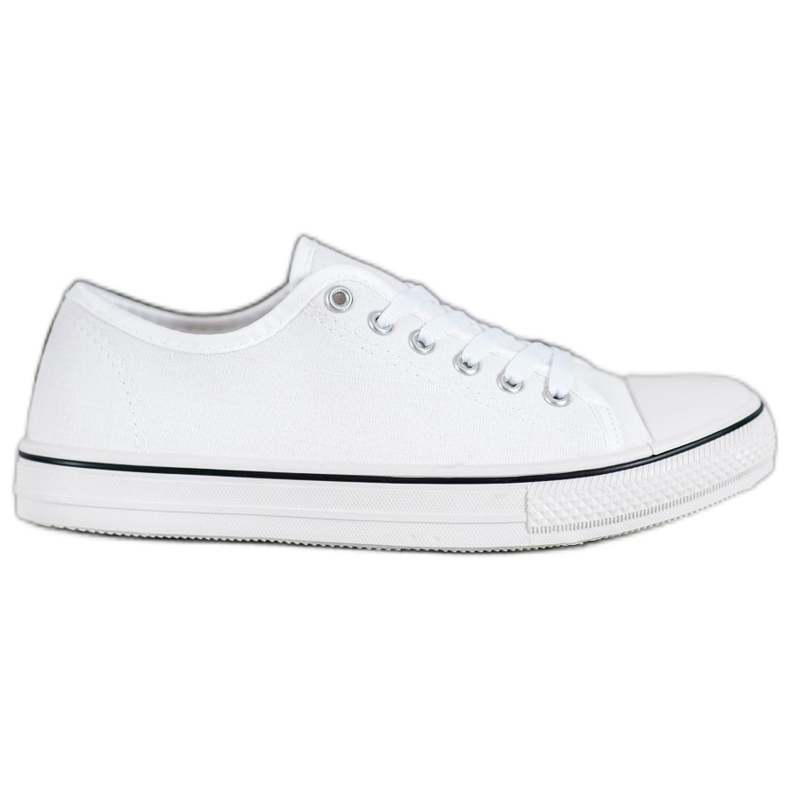 SHELOVET Classic tied Sneakers white