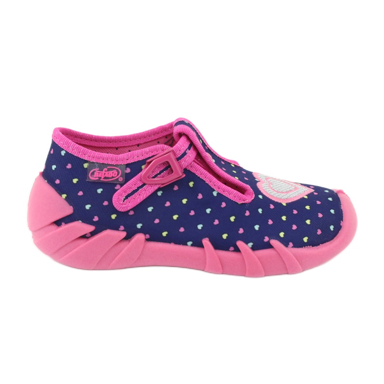 Befado children's shoes 110P362 navy blue pink