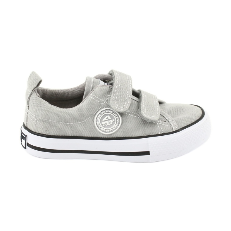 American Club Gray American LH39 Velcro Sneakers grey