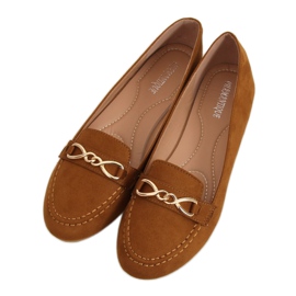 Women's loafers camel 2S2018-157 Camel brown