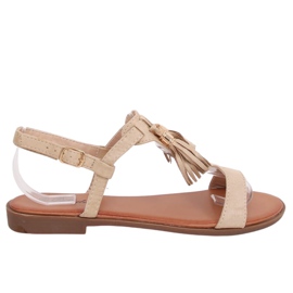 Women's beige sandals 222-30 Apricot