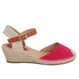 Espadrilles on fuchsia wedges S-820 Fushia pink Espadrilles on fuchsia wedges S-820 Fushia pink