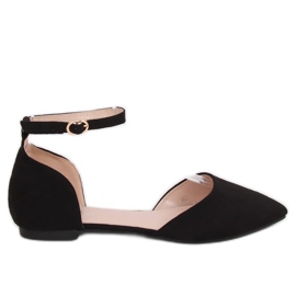 Black HD-100 Black cut ballerinas Black HD-100 Black cut ballerinas