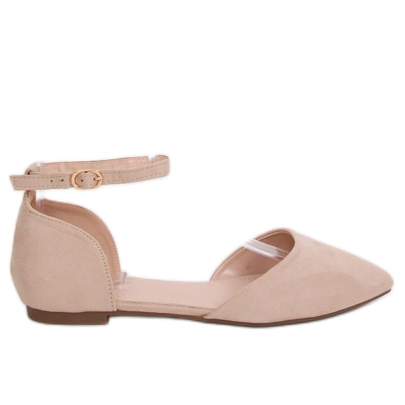 HD-100 Beige cut out ballerinas
