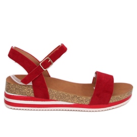 Red women's sandals RD054 Red Red women's sandals RD054 Red