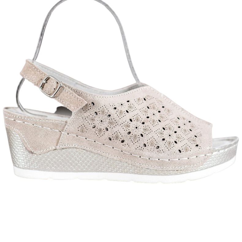 Filippo Leather Sandals With Glitter brown yellow Filippo Leather Sandals With Glitter brown yellow