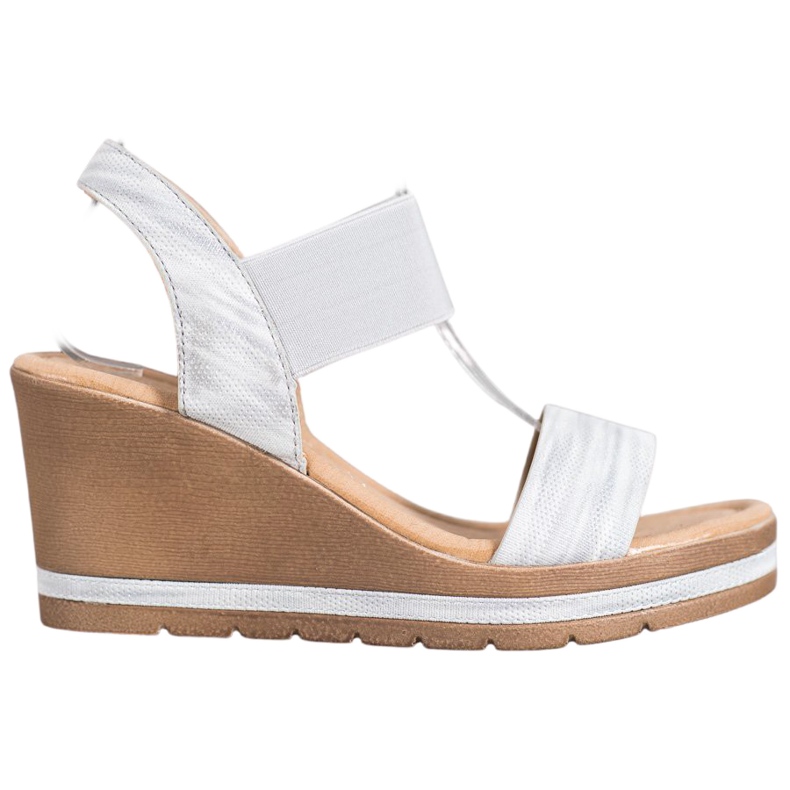 Sea Elves Stylish wedge sandals grey