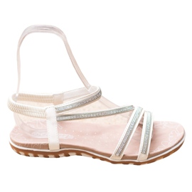 Camo Comfortable Slip On Sandals white