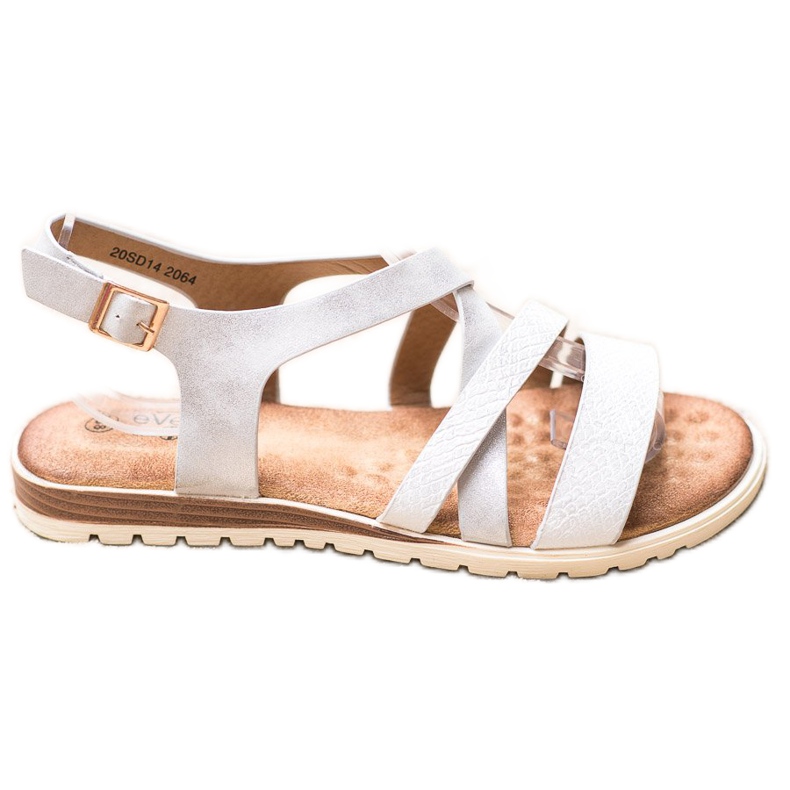 Evento White Sandals With Eco Leather