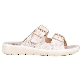 Evento Comfortable Eco Leather Slippers brown Evento Comfortable Eco Leather Slippers brown