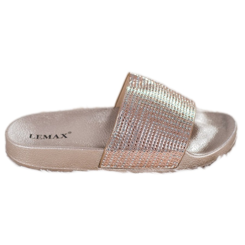 Lemax Golden Slippers With Cubic Zirconia