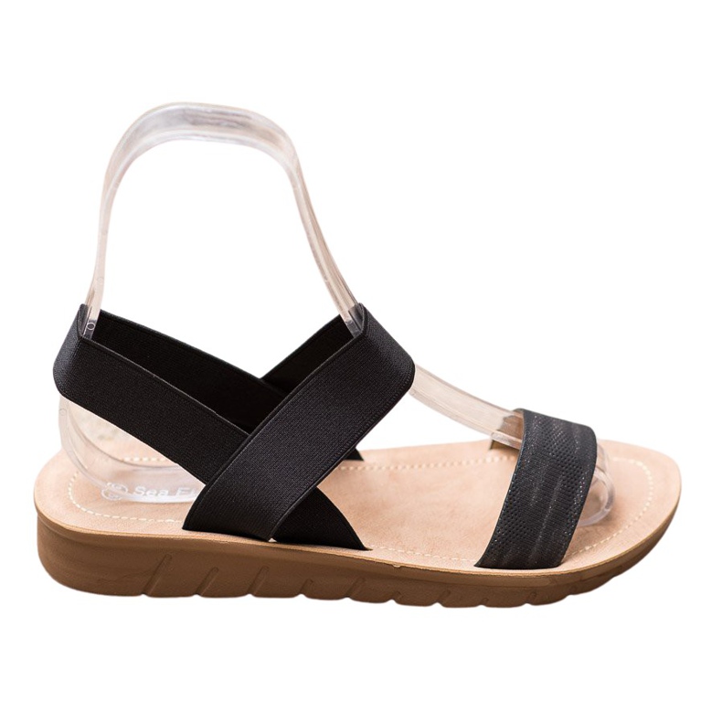 Sea Elves Slip-on Sandals On The Platform black