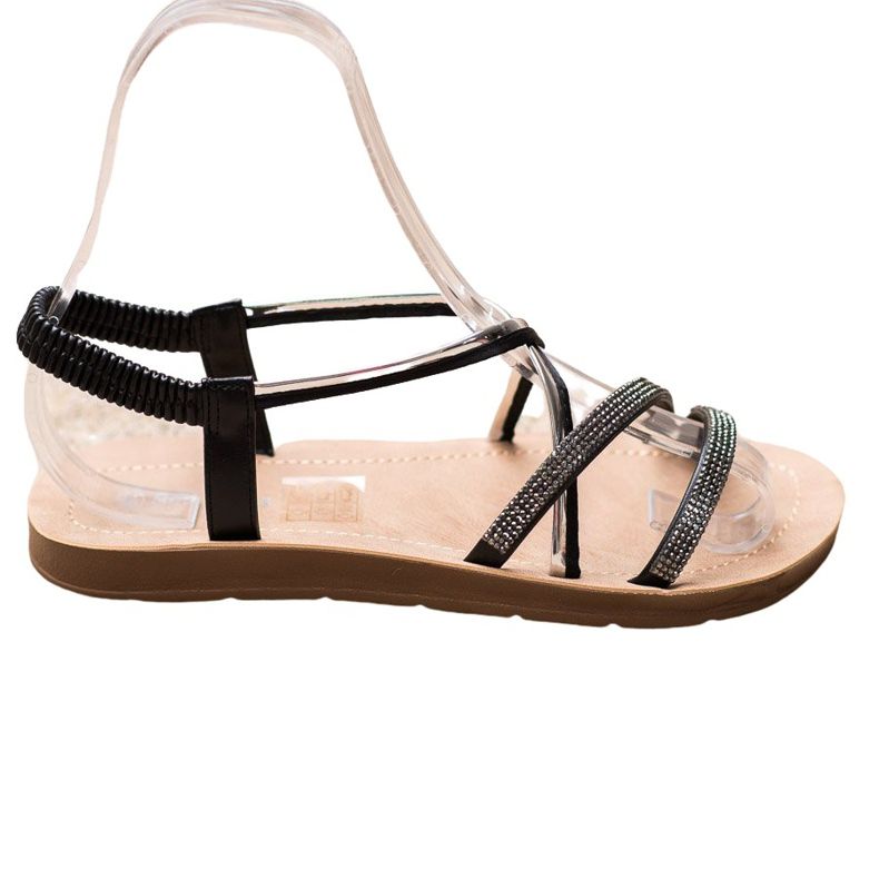 Sea Elves Sandals With Silver Ornaments black Sea Elves Sandals With Silver Ornaments black