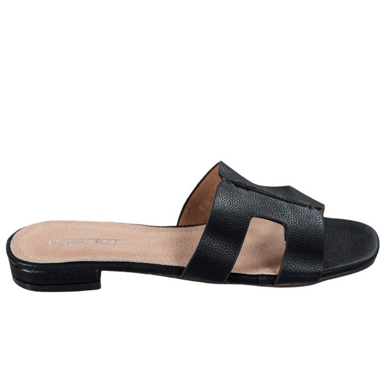 SHELOVET Classic Eco Leather Slippers black SHELOVET Classic Eco Leather Slippers black
