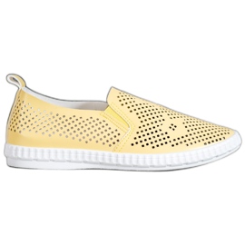 GOLL Openwork Yellow Slipons