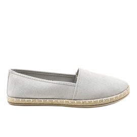 Gray slip-on espadrilles D1K-6 grey