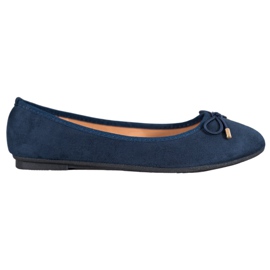 Clowse Suede ballerinas blue