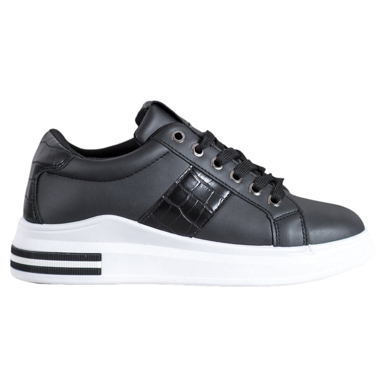 Weide Black Sport Shoes