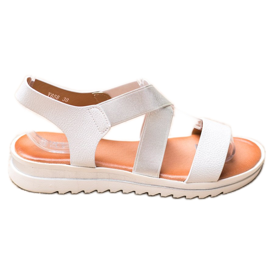 grey platform sandals