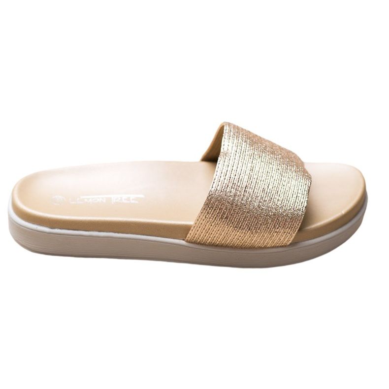 SHELOVET Classic golden slippers SHELOVET Classic golden slippers