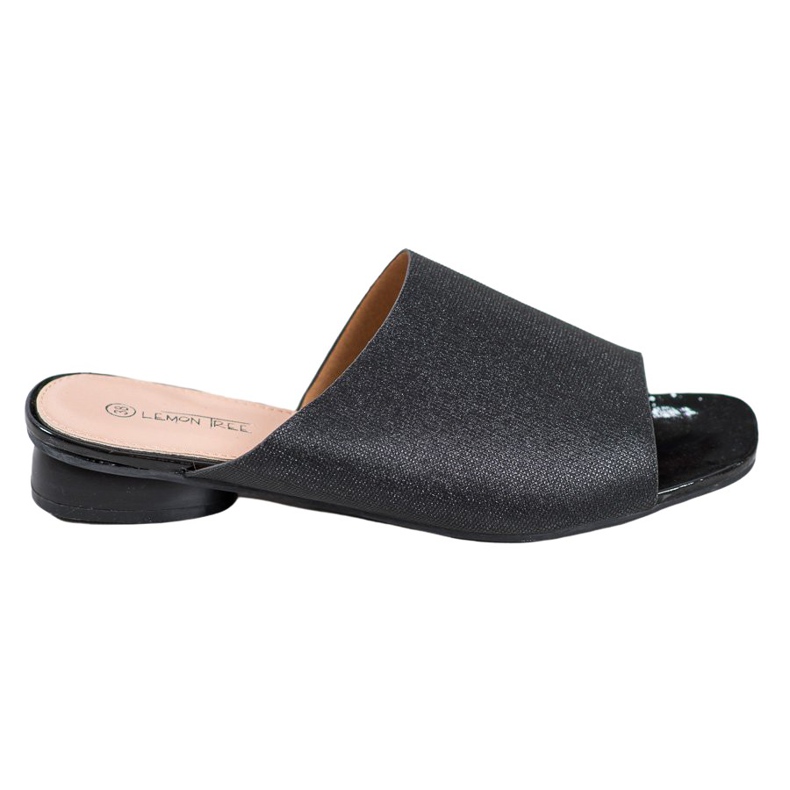 SHELOVET Elegant Slippers With Glitter black