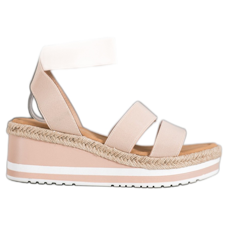 Weide Slip-on wedges with an elastic band brown