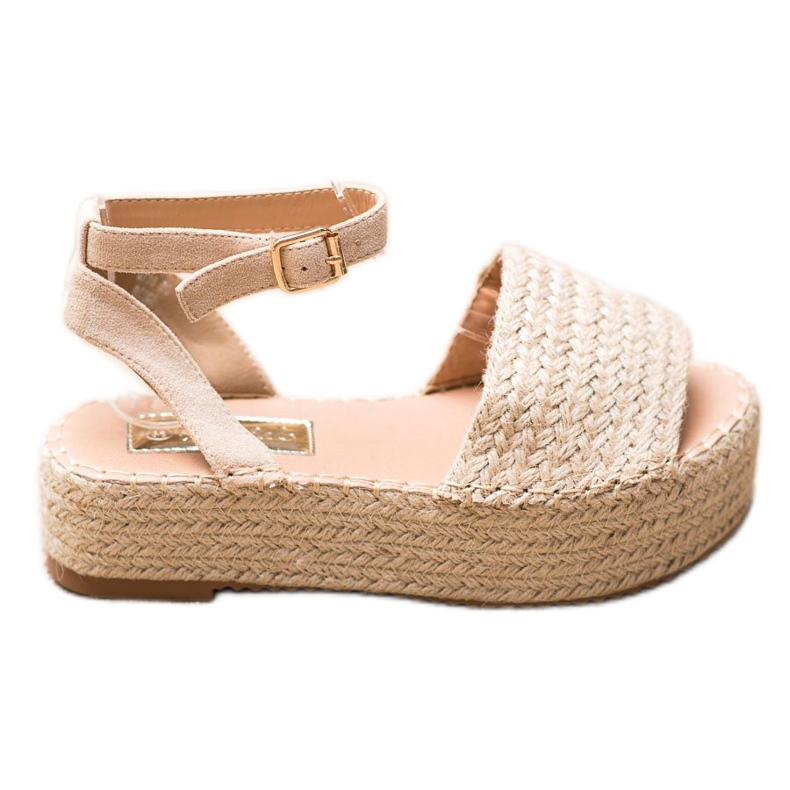 Weide Espadrilles Sandals On The Platform brown