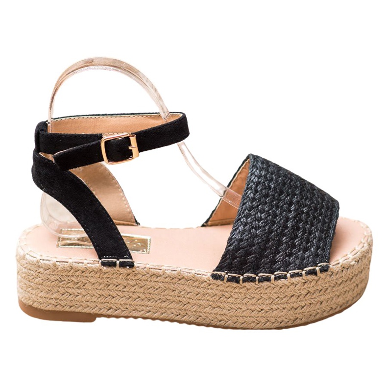 Weide Espadrilles Sandals On The Platform black