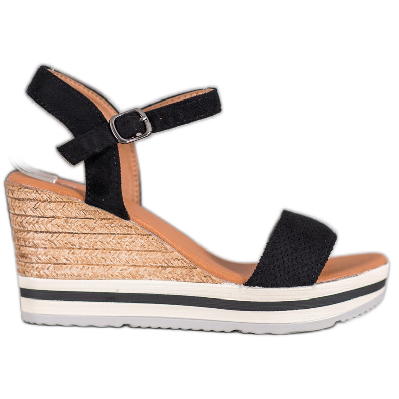 Weide Fashionable Suede Wedges black