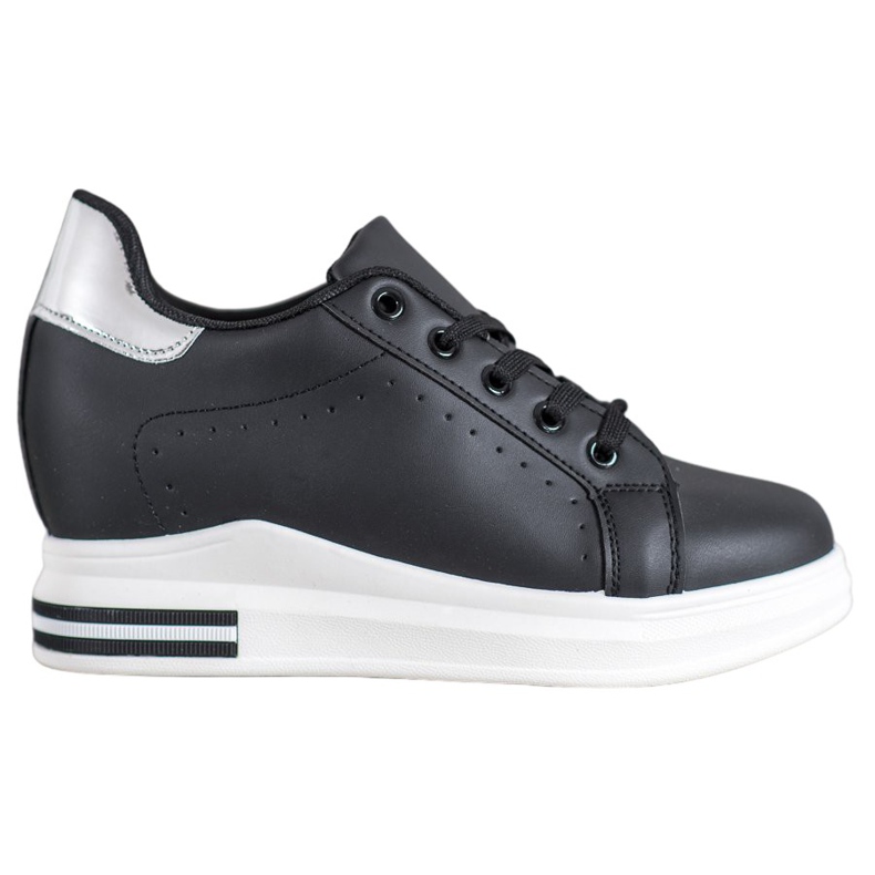 SHELOVET Sports shoes on a wedge black