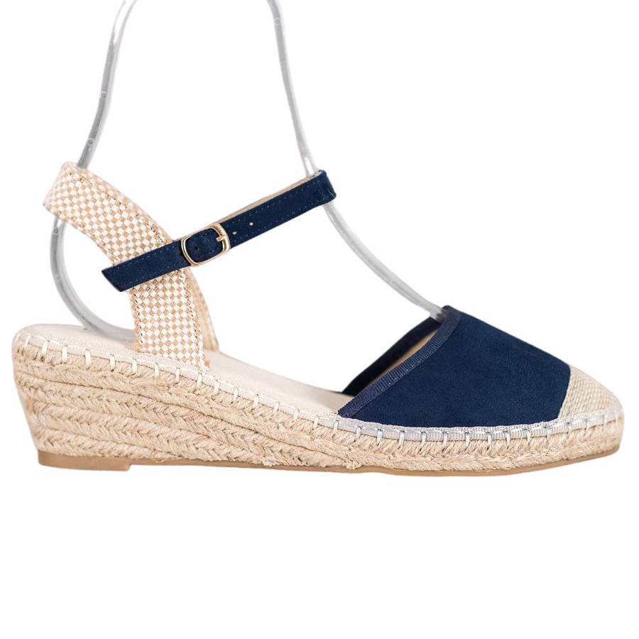 dark blue espadrilles