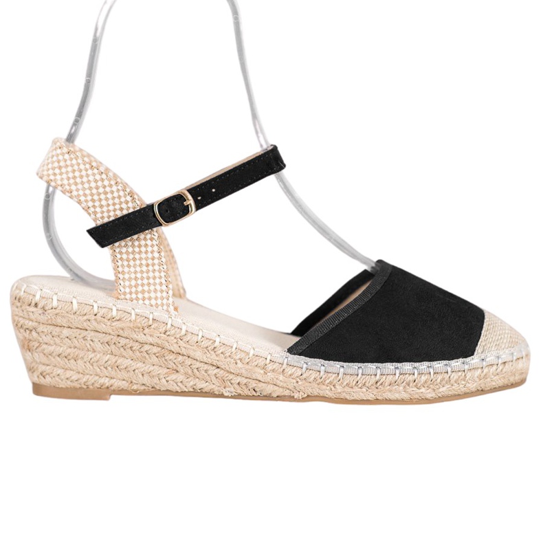 Best Shoes Black Espadrilles Sandals