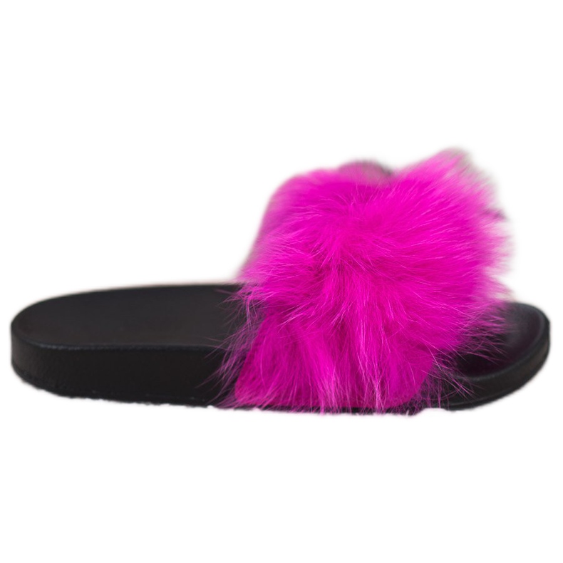 Seastar Slippers With Fur pink