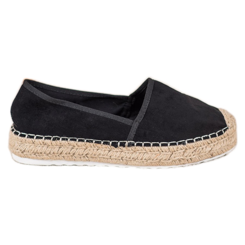 Seastar Black Suede Espadrilles
