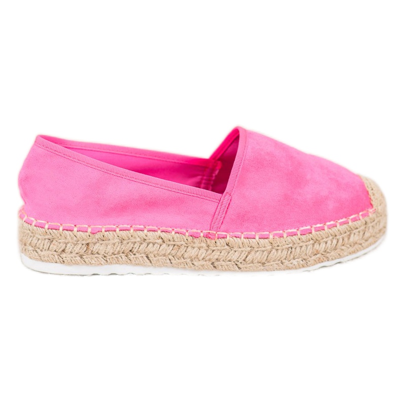 Seastar Pink Suede Espadrilles