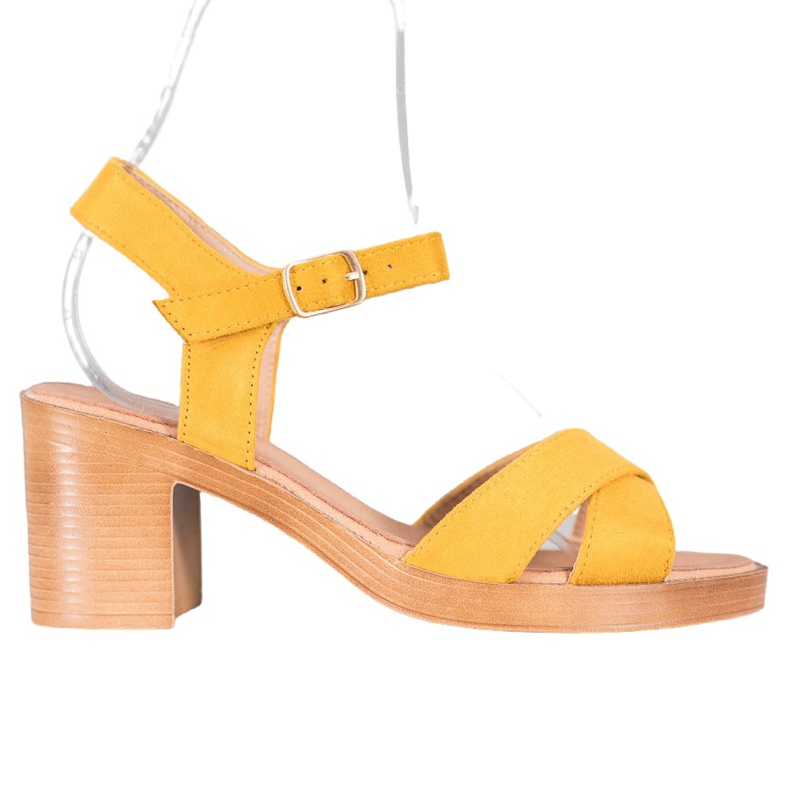 SHELOVET Light Sandals On A Bar yellow