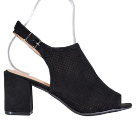 SHELOVET Classic Closed Sandals black