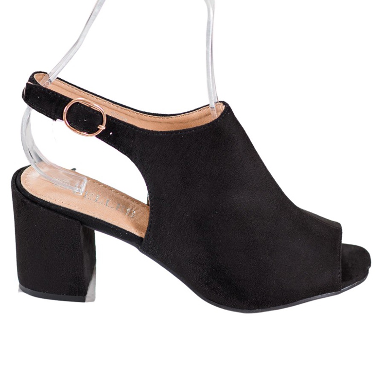 SHELOVET Classic high-heeled sandals black