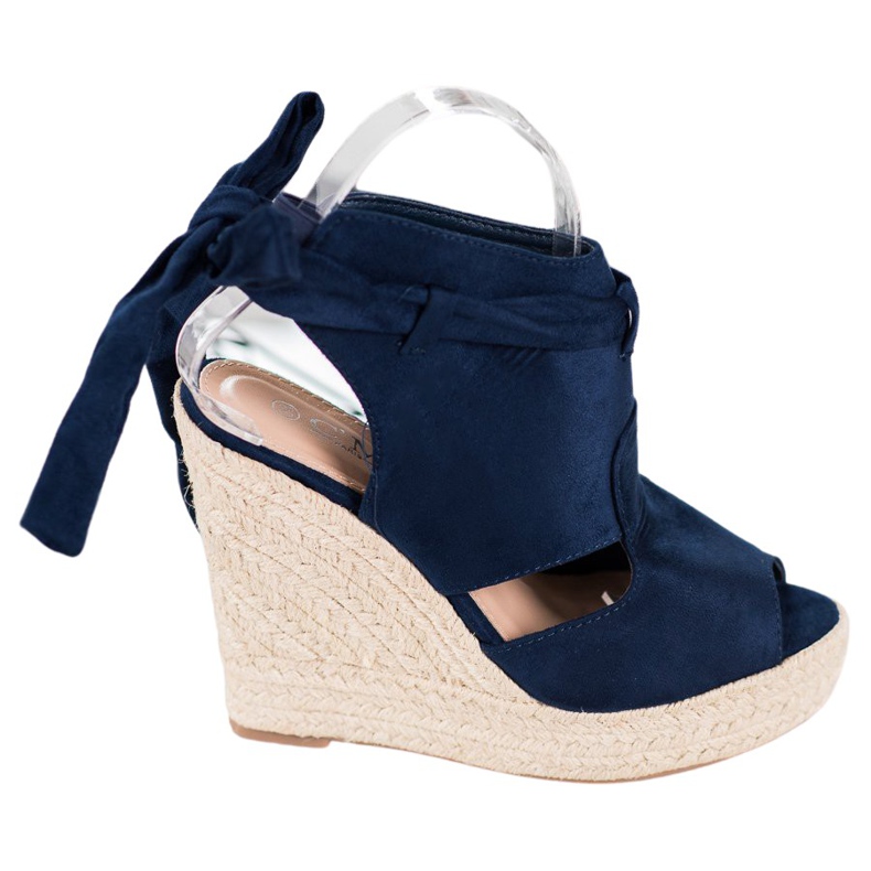 Cm Paris Built-up Wedge Sandals blue