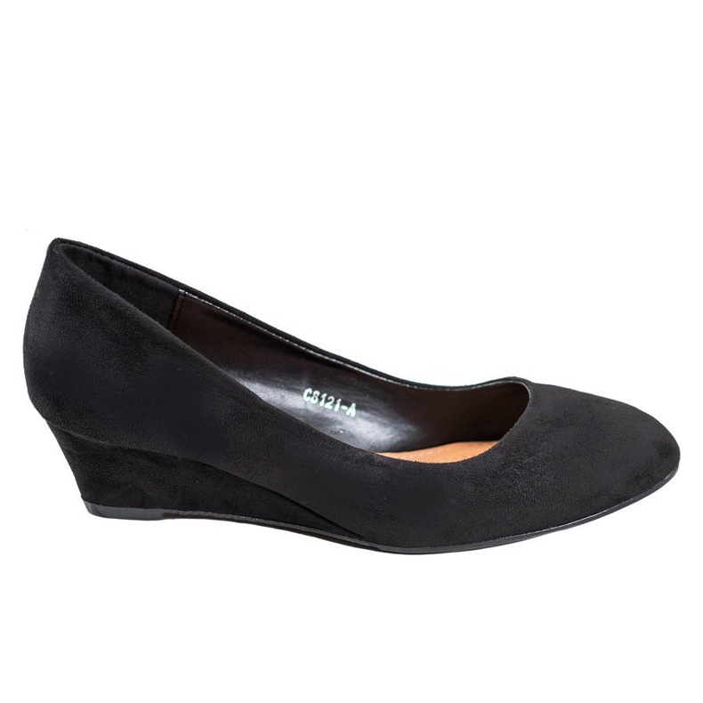 SHELOVET Black Wedge Pumps