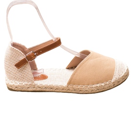 SHELOVET Textile Espadrilles brown