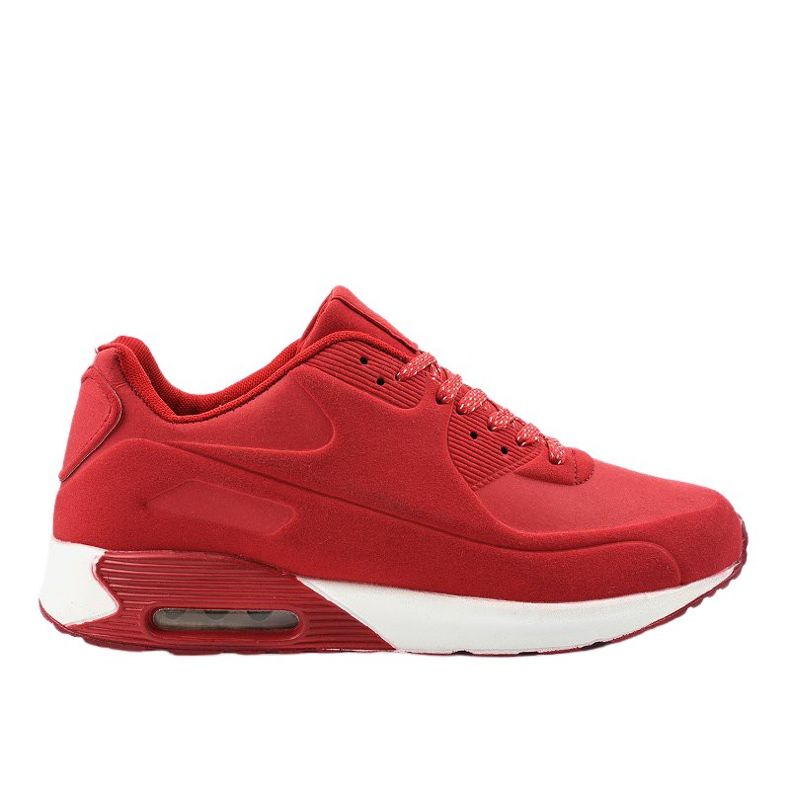 Red men's sports shoes A390-9