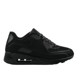 Black sports men's shoes 5586-2