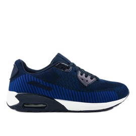 Men's navy blue sports shoes M6W-7 Men's navy blue sports shoes M6W-7