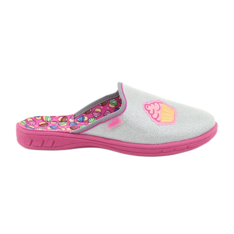 Befado colored children's shoes 707Y407 pink grey