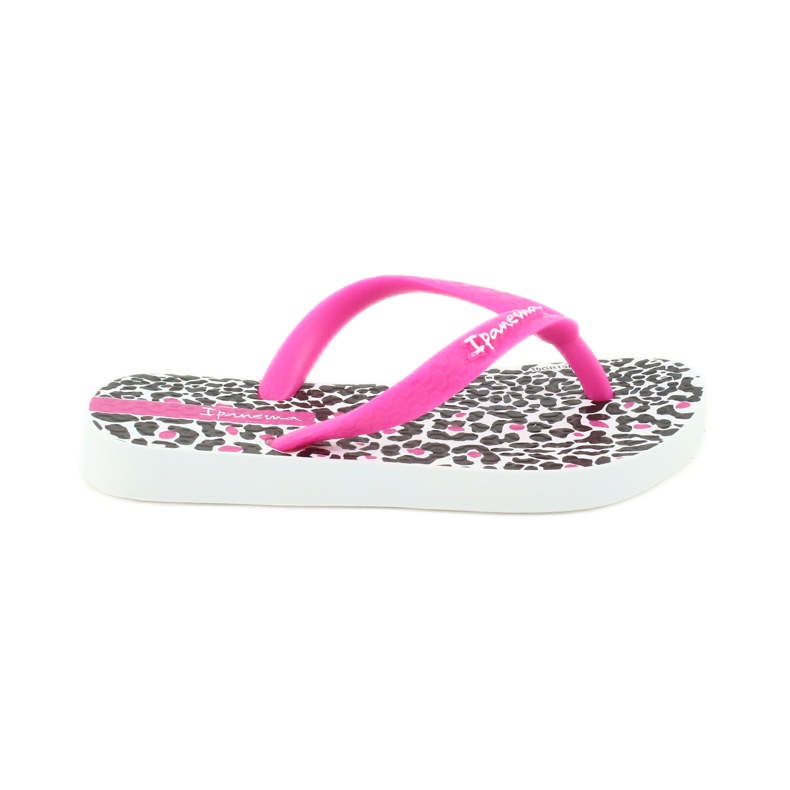 Ipanema 82777 leopard print flip-flops white black pink