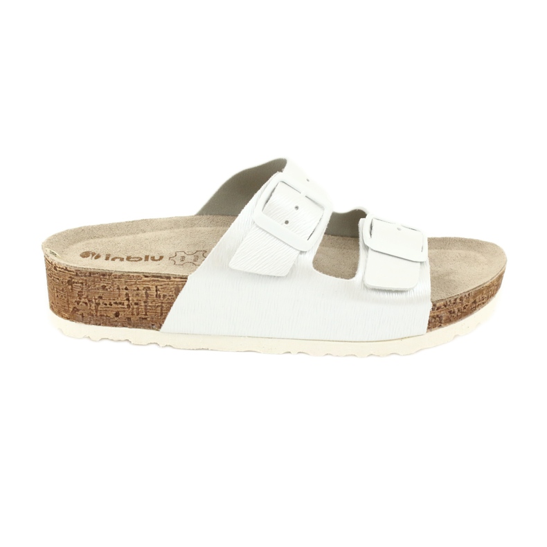Women's slippers white pearl Inblu NM019 multicolored